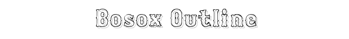 Bosox Outline font